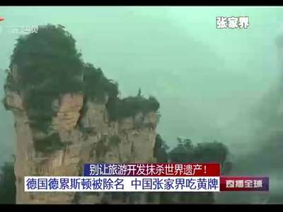 [视频]别让旅游开发抹杀世界遗产！ 德国德累斯顿被除名 中国张家界吃黄牌