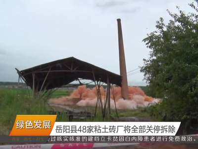 岳阳县48家粘土砖厂将全部关停拆除