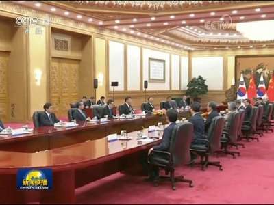 [视频]习近平同韩国总统举行会谈 两国元首一致同意 准确把握双边关系前进方向 确保中韩关系行稳致远