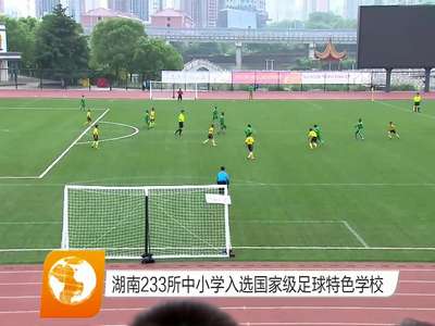 湖南233所中小学入选国家级足球特色学校