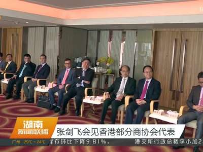 张剑飞会见香港部分商协会代表