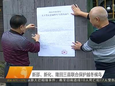 新邵、新化、隆回三县联合保护越冬候鸟