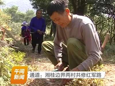 通道：湘桂边界两村共修红军路