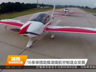 16条举措助推湖南航空制造业发展