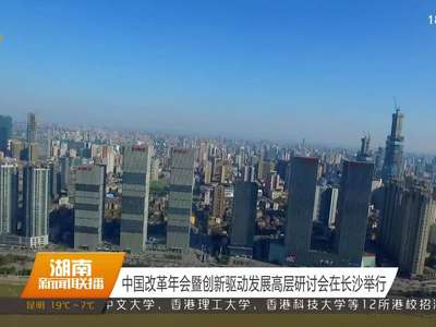 中国改革年会暨创新驱动发展高层研讨会在长沙举行