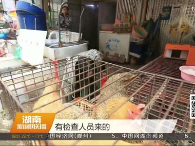 长沙家禽市场加强H7N9防控