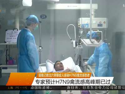 湖南已救治六例重症人感染H7N9禽流感患者 专家预计H7N9禽流感高峰期已过