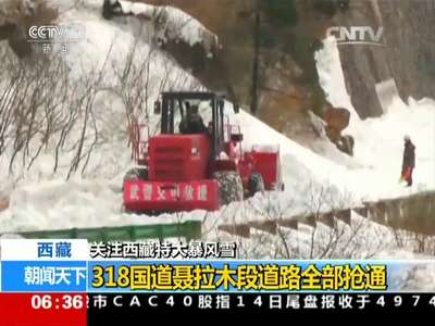 [视频]关注西藏特大暴风雪：318国道聂拉木段道路全部抢通