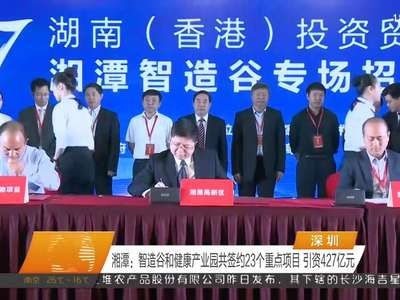 湖南各市州在深圳分会场精确招商