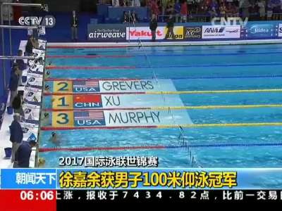 [视频]徐嘉余夺100米仰泳冠军 填补中国仰泳空白 