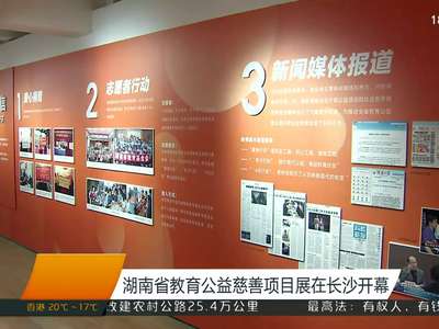 湖南省教育公益慈善项目展在长沙开幕