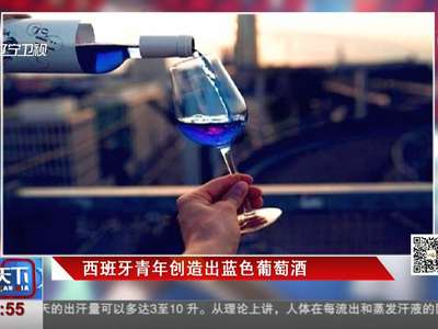 [视频]兴趣改变世界！西班牙青年“玩”出蓝色葡萄酒