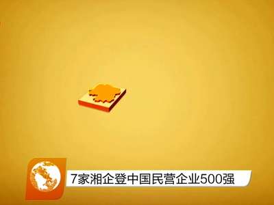 7家湘企登中国民营企业500强