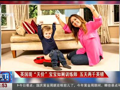 [视频]英国现“天价”宝宝如厕训练师 五天两千英镑