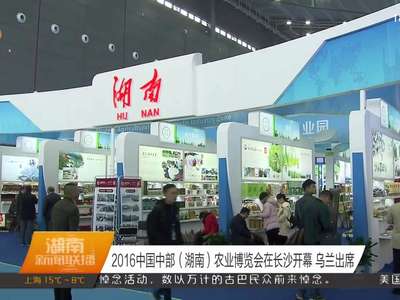 2016中国中部（湖南）农业博览会在长沙开幕 乌兰出席