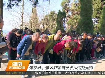 张家界：景区游客自发祭拜贺龙元帅