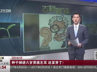 [视频]种子掉进六岁男孩左耳 还发芽了！