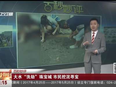 [视频]大水“洗劫”珠宝城 市民挖泥寻宝
