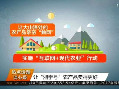 热点话题谈心录：让“湘字号”农产品卖得更好