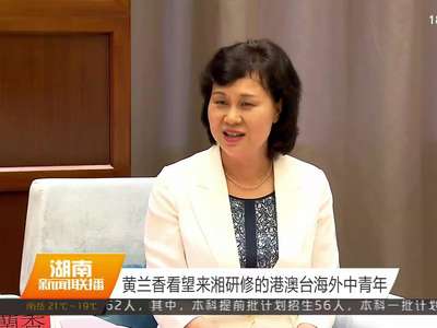黄兰香看望来湘研修的港澳台海外中青年