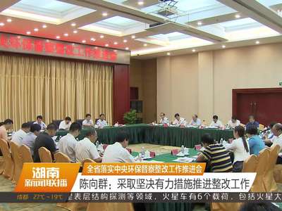 全省落实中央环保督察整改工作推进会 