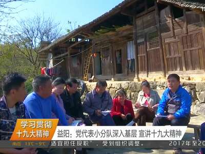 学习贯彻十九大精神 益阳：党代表小分队深入基层 宣讲十九大精神