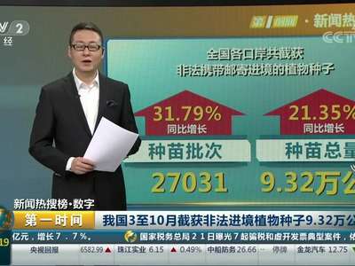 [视频]我国3至10月截获非法进境植物种子9.32万公斤