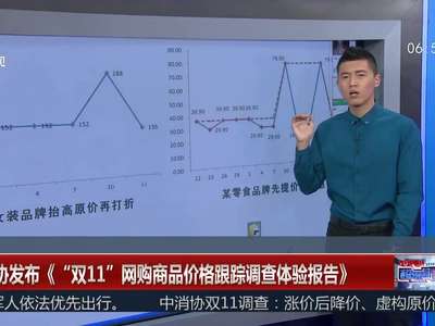 [视频]中消协发布《“双11”网购商品价格跟踪调查体验报告》