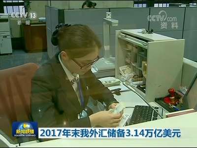 [视频]2017年末我国外汇储备3.14万亿美元