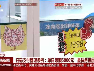 扫码支付管理条例：单日限额5000元 最快月底出台