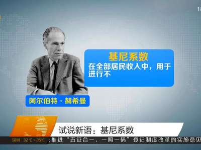 试说新语：基尼系数