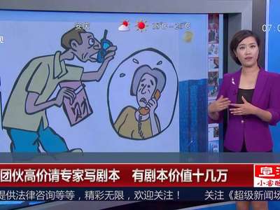[视频]诈骗团伙高价请专家写剧本 有剧本价值十几万