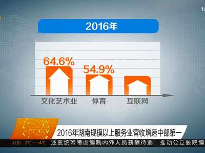 2016年湖南规模以上服务业营收增速中部第一