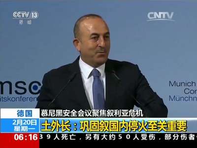 [视频]第53届慕尼黑安全会议：慕尼黑安全会议聚焦叙利亚危机