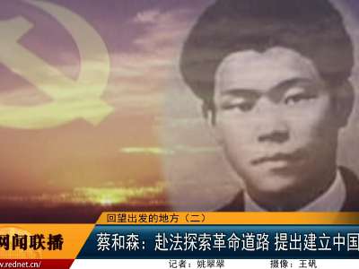 蔡和森：赴法探索革命道路 提出建立中国共产党