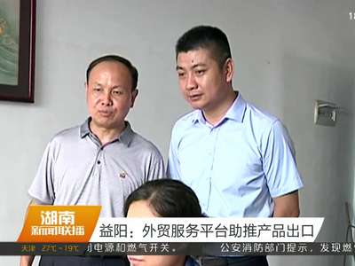 益阳：外贸服务平台助推产品出口