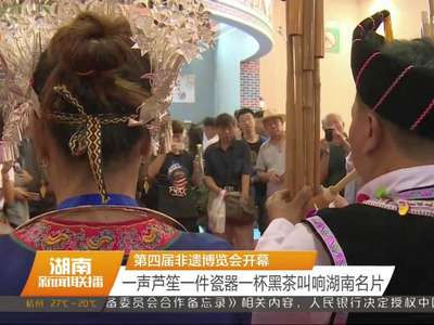 第四届非遗博览会开幕 一声芦笙一件瓷器一杯黑茶叫响湖南名片
