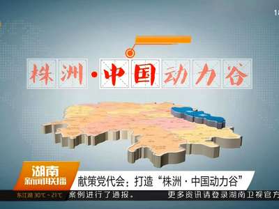 献策党代会：打造“株洲·中国动力谷”