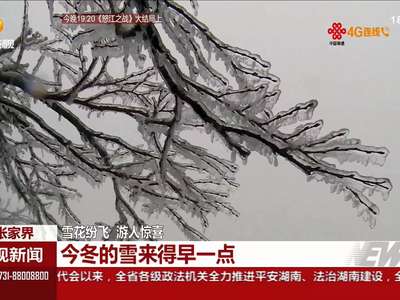 张家界：今冬的雪来得早一点