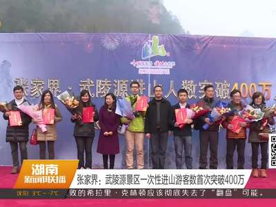 张家界：武陵源景区一次性进山游客数首次突破400万