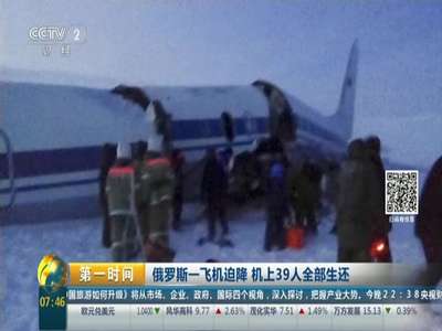 [视频]俄罗斯一飞机迫降 机上39人全部生还