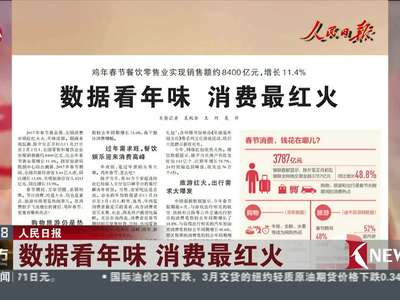 [视频]数据看年味 消费最红火