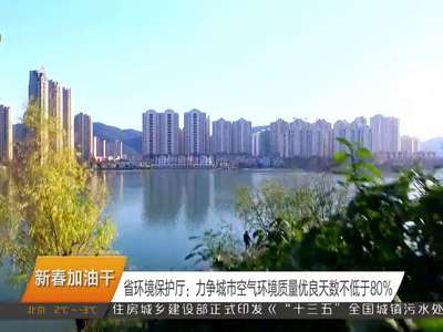 省环境保护厅：力争城市空气环境质量优良天数不低于80%