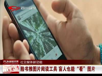 [视频]Facebook推图片阅读工具 盲人也能“看”图片