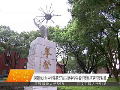 湖南师大附中学生获57届国际中学生数学奥林匹克竞赛银牌