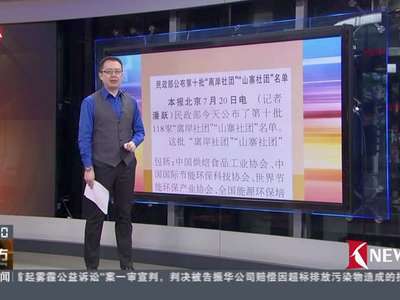 [视频]民政部公布第十批“离岸社团”“山寨社团”名单