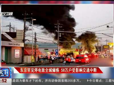 [视频]东京罕见停电致全城瘫痪 58万户受影响交通中断