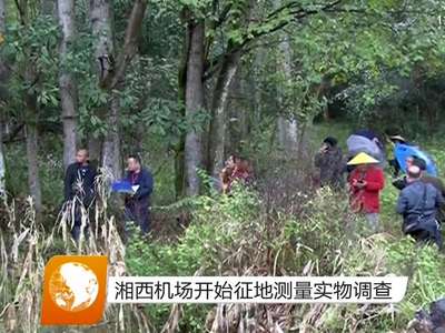 湘西机场开始征地测量实物调查