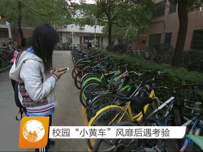 校园“小黄车”风靡后遇考验