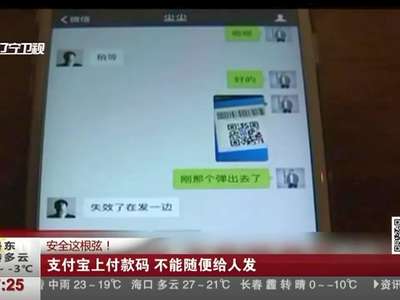 [视频]支付宝上付款码 不能随便给人发